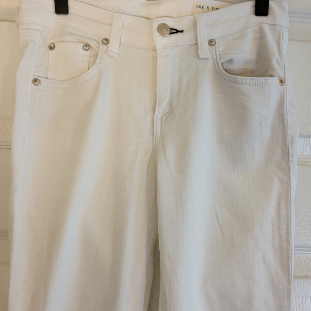 Rag & Bone Women's White Skinny Jeans Size 26